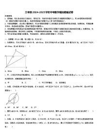 兰考县2024-2025学年中考数学模拟精编试卷含解析