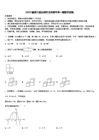 2025届浙江省台州市玉环县中考一模数学试题含解析