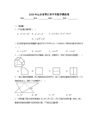 2025年山东省枣庄市中考数学模拟卷（附答案解析）