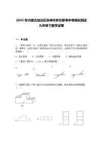 2025年内蒙古自治区赤峰市多校联考中考模拟测试九年级下数学试卷（含答案解析）