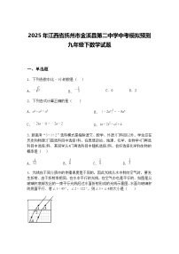 2025年江西省抚州市金溪县第二中学中考模拟预测九年级下数学试题（含答案解析）