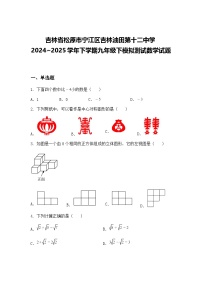 吉林省松原市宁江区吉林油田第十二中学2024~2025学年下学期九年级下模拟测试数学试题（含答案解析）