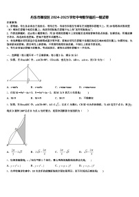 丹东市振安区2024-2025学年中考数学最后一模试卷含解析