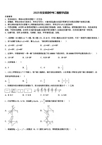 2025年安溪县中考二模数学试题含解析