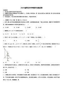 2025届肇庆市中考数学五模试卷含解析