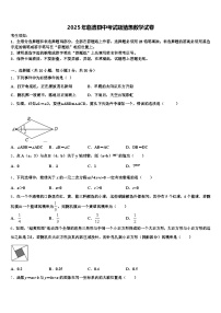 2025年临澧县中考试题猜想数学试卷含解析