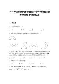 2025年陕西省咸阳市永寿县甘井中学中考第四次模考九年级下数学模拟试题（含答案解析）
