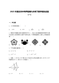 2025年重庆市中考押题卷九年级下数学模拟试题（一）（含答案解析）