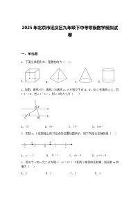 2025年北京市延庆区九年级下中考零模数学模拟试卷（含答案解析）