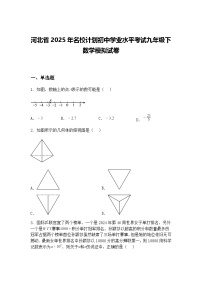 河北省2025年名校计划初中学业水平考试九年级下数学模拟试卷（含答案解析）