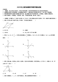 2025年上海市崇明县中考数学模拟试题含解析