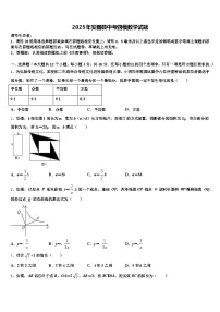 2025年安图县中考四模数学试题含解析