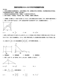 昆明市呈贡县2024-2025学年中考四模数学试题含解析
