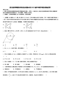 四川省阿坝藏族羌族自治州黑水县2025届中考数学模拟精编试卷含解析