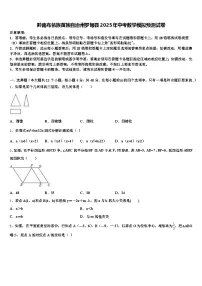 黔南布依族苗族自治州罗甸县2025年中考数学模拟预测试卷含解析