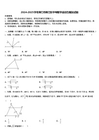 2024-2025学年荆门市掇刀区中考数学适应性模拟试题含解析