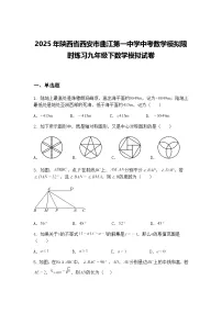 2025年陕西省西安市曲江第一中学中考数学模拟限时练习九年级下数学模拟试卷（含答案解析）