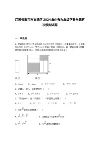 江苏省南京市玄武区2024年中考九年级下数学第五次模拟试题（含答案解析）