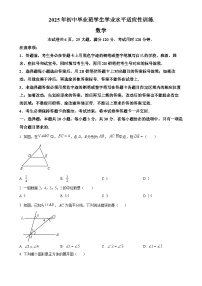 2025年广东省广州市第一中学中考三模数学试卷（原卷版）-A4