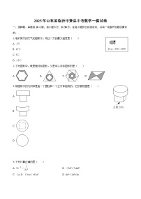 2025年山东省临沂市费县中考数学一模试卷-自定义类型