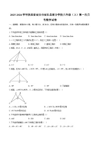 2025-2026学年陕西省延安市延长县部分学校八年级（上）第一次月考数学试卷-自定义类型
