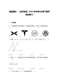 精品解析：（北京专用）2025年中考九年级下数学模拟卷(1)（含答案解析）