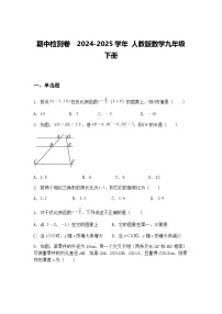 期中检测卷  2024-2025学年 人教版数学九年级下册（含答案解析）