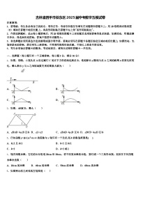 吉林省四平市铁东区2025届中考数学五模试卷含解析