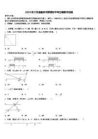 2025年江苏省南京市鼓楼区中考五模数学试题含解析