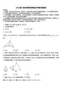 2025届广西壮族柳州市柳南区中考数学猜题卷含解析