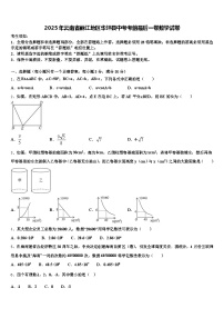 2025年云南省丽江地区华坪县中考考前最后一卷数学试卷含解析