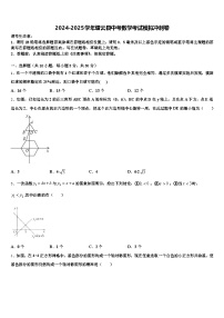 2024-2025学年缙云县中考数学考试模拟冲刺卷含解析
