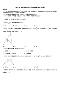 2025年海南省海口市琼山区中考数学仿真试卷含解析