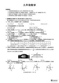 安徽省合肥市第五十中学2025-2026学年九年级上学期第一次月考数学试题