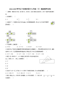 2024-2025学年辽宁省锦州四中九年级（下）摸底数学试卷（有答案）