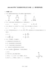 2024-2025学年深圳市坪山区九年级上学期期中数学试卷及答案