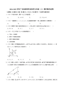 2024-2025学年深圳市龙华区九年级上学期期中数学试卷及答案