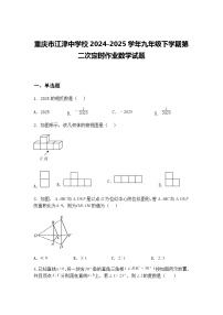 重庆市江津中学校2024-2025学年九年级下学期第二次定时作业数学试题（含答案解析）