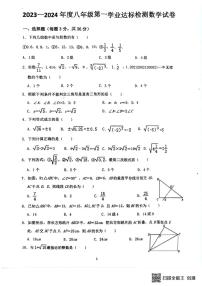 山东省枣庄市滕州市北辛中学2023-2024学年上学期10月月考八年级数学试题