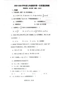 海南省乐东黎族自治县乐东黎族自治县民族中学2025-2026学年九年级上学期10月月考数学试题
