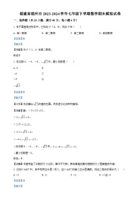 福建省福州市2023-2024学年七年级下学期期末数学模拟试题（解析版）-A4
