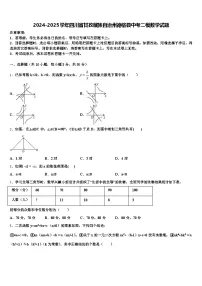 2024-2025学年四川省甘孜藏族自治州德格县中考二模数学试题含解析