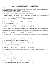 2024-2025学年四川省遂宁市中考三模数学试题含解析