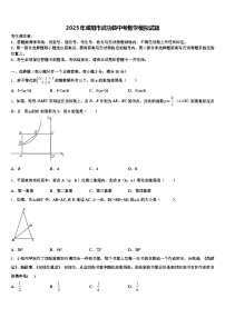 2025年咸阳市武功县中考数学模拟试题含解析