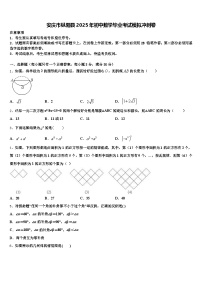 安庆市枞阳县2025年初中数学毕业考试模拟冲刺卷含解析