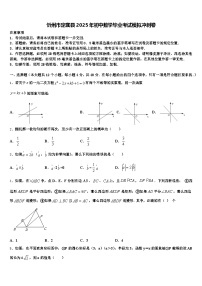 忻州市定襄县2025年初中数学毕业考试模拟冲刺卷含解析