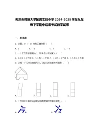 天津市师范大学附属实验中学2024-2025学年九年级下学期中结课考试数学试卷（含答案解析）
