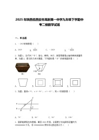 2025年陕西省西安市高新第一中学九年级下学期中考二模数学试题（含答案解析）