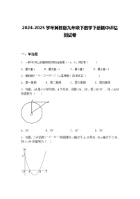 2024-2025学年冀教版九年级下数学下册期中评估测试卷（含答案解析）