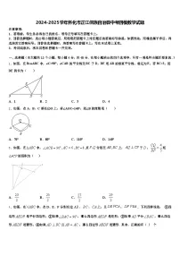 2024-2025学年怀化市芷江侗族自治县中考四模数学试题含解析